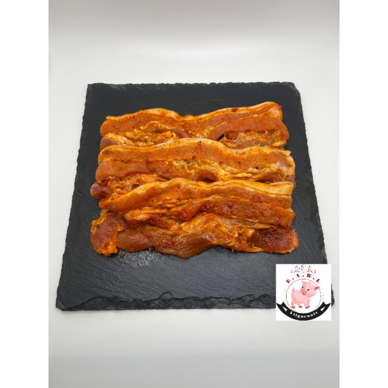 Poitrine de porc sauce mexicaine Poitrine de porc sauce mexicaine