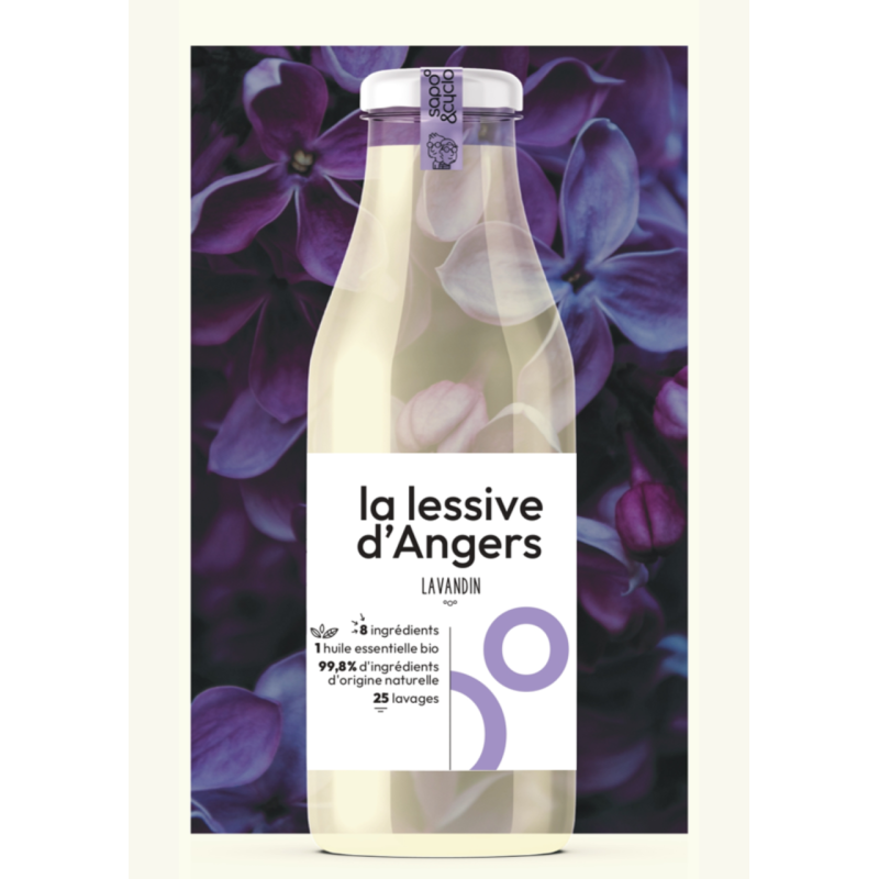 Lessive d'anjou au lavandin 1L Lessive d'anjou au lavandin 1L