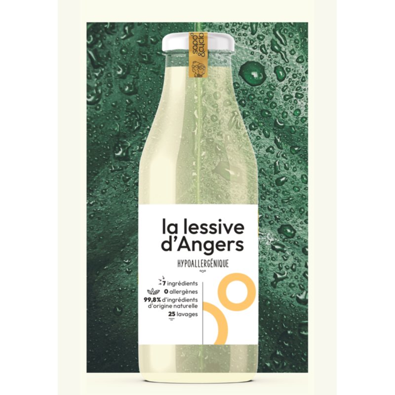 Lessive d'Anjou hypoallergénique 1L Lessive d'Anjou hypoallergénique 1L