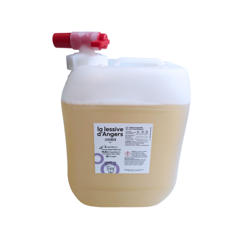 Lessive d'Anjou au lavandin en vrac 5L Lessive d'Anjou au lavandin en vrac 5L